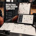 Basketball Drill Diagram Templates